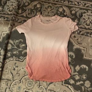 Pink,White ombré shirt